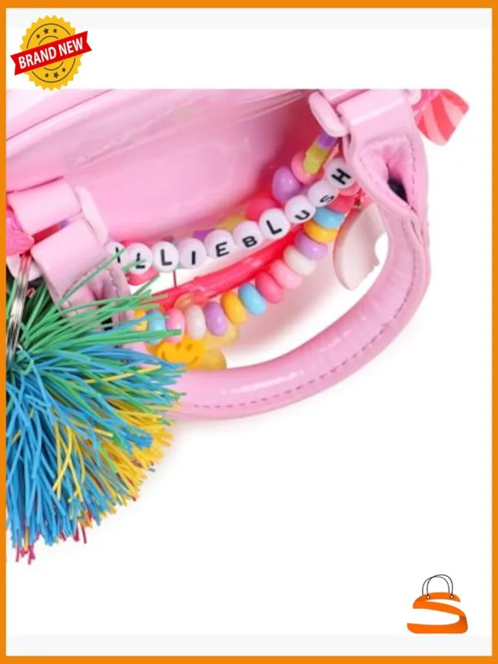 Handle Bag with Cartoon Pattern, Adjustable Strap, Machine Washable